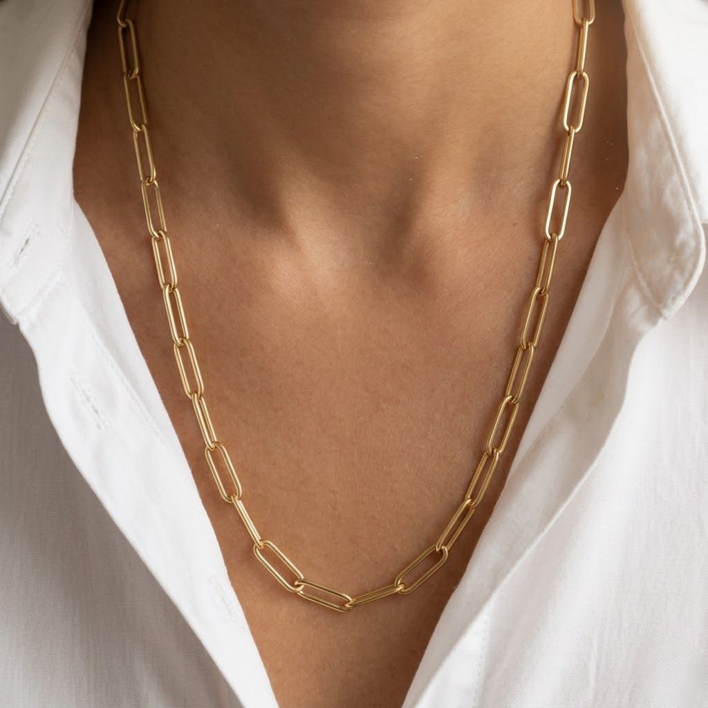Golden Paperclip Chain