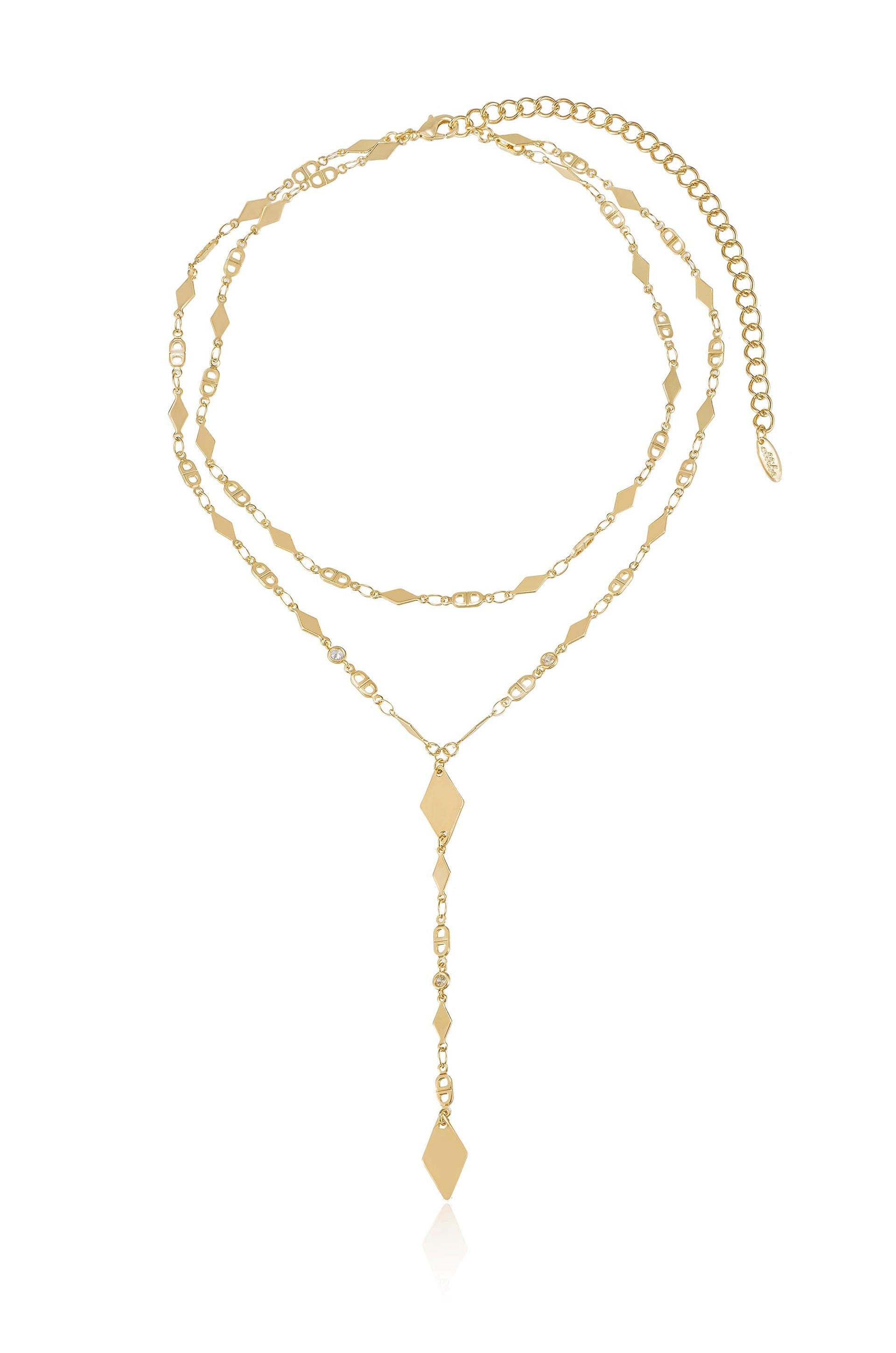 Maison Layered Lariat Necklace