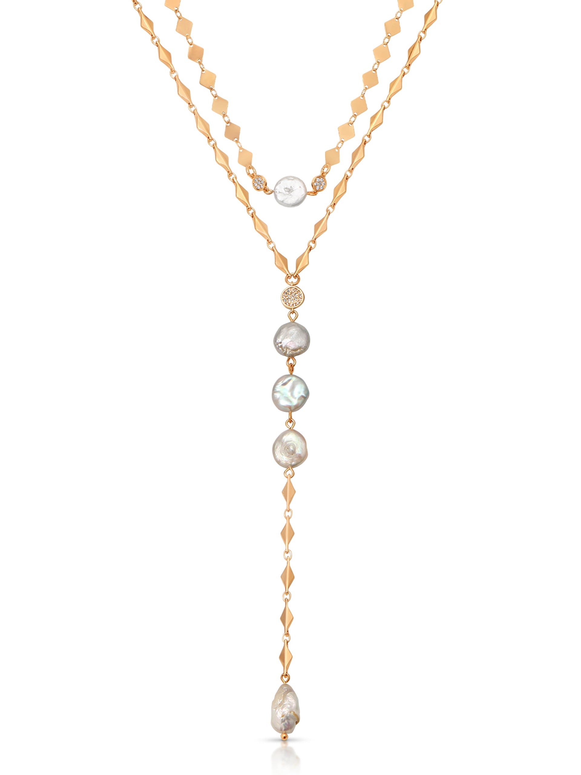 Luxe Pearl Drop Necklace