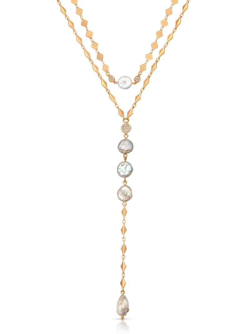 Luxe Pearl Drop Necklace