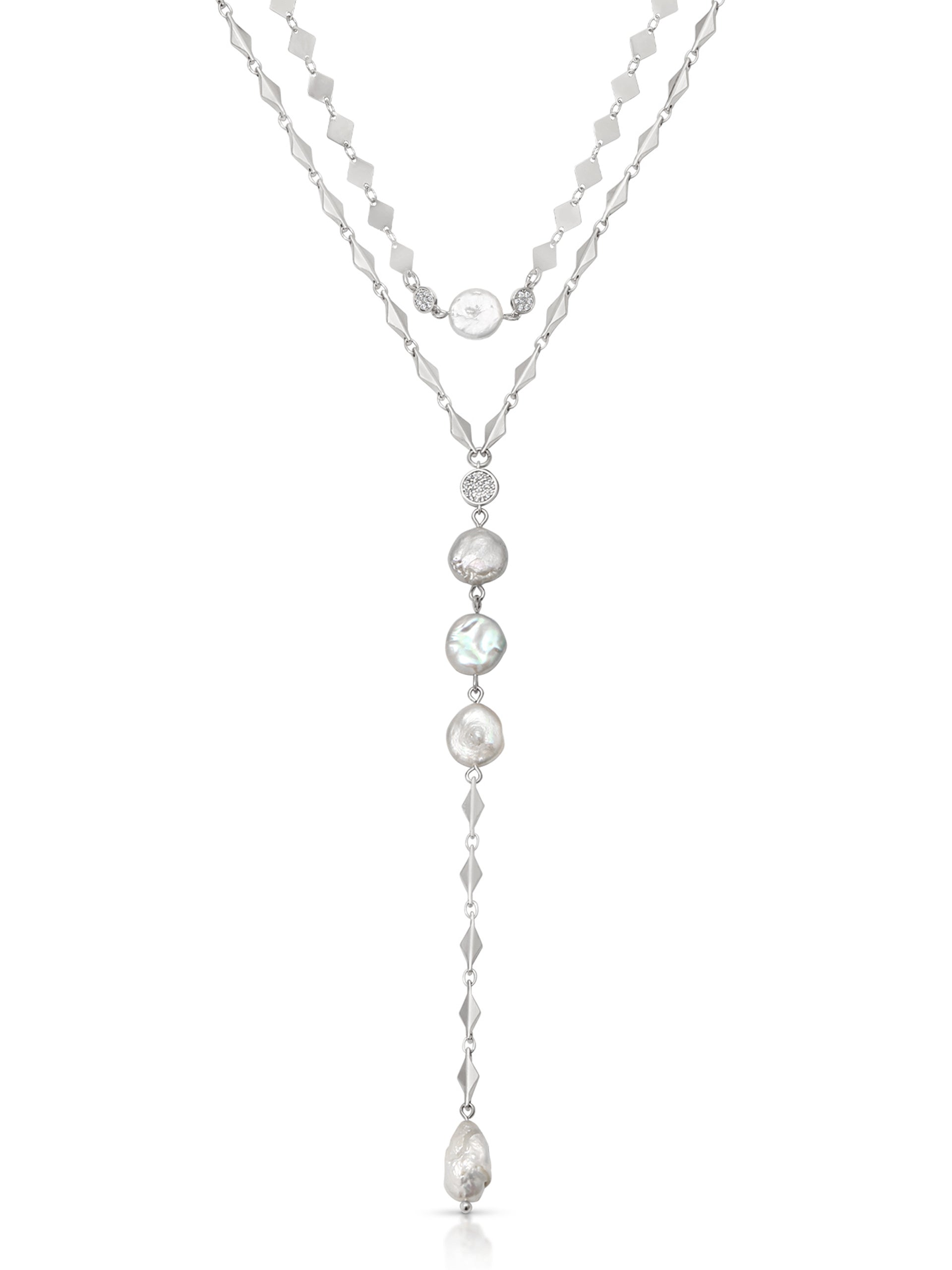 Luxe Pearl Drop Necklace