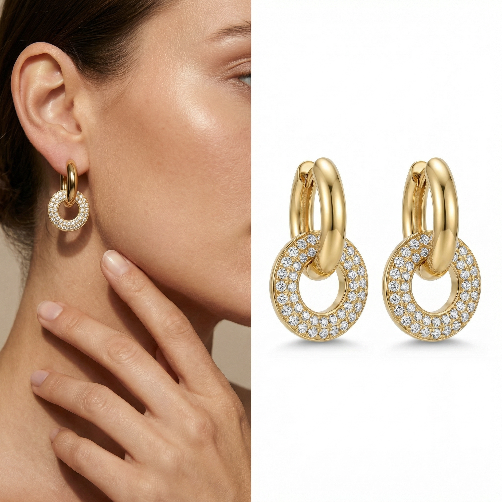 Elira Halo Earrings