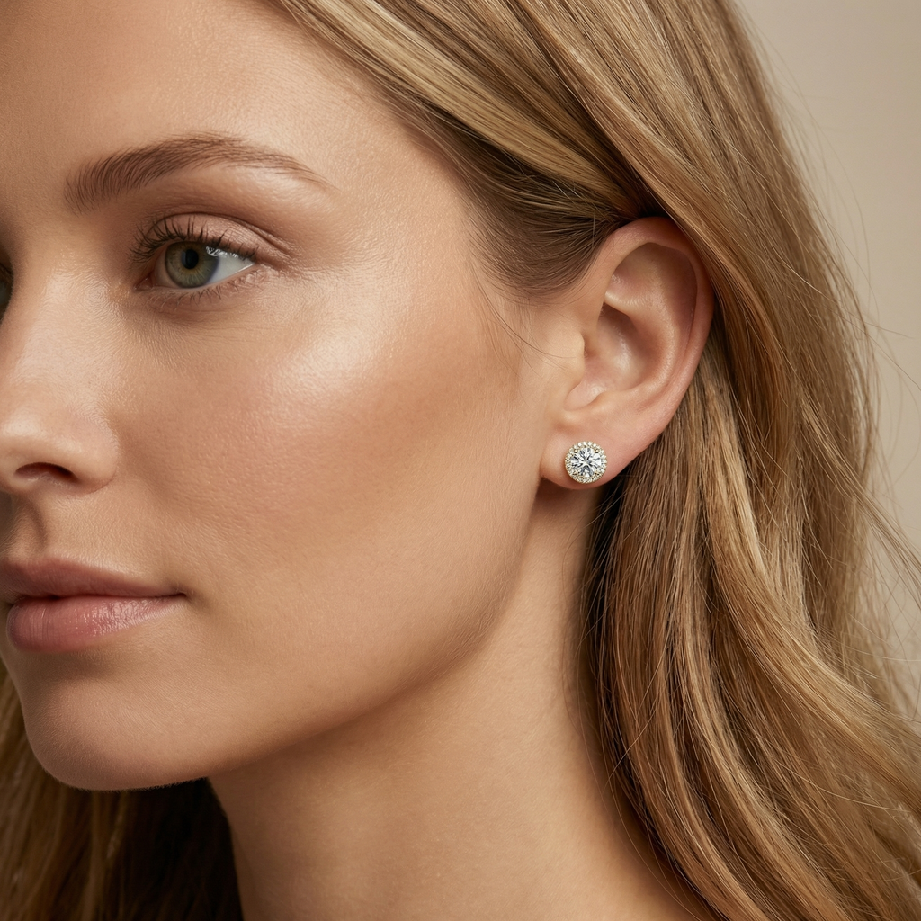 Avielle Halo Studs