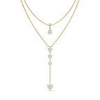 Aurelia Heart Cascade Necklace