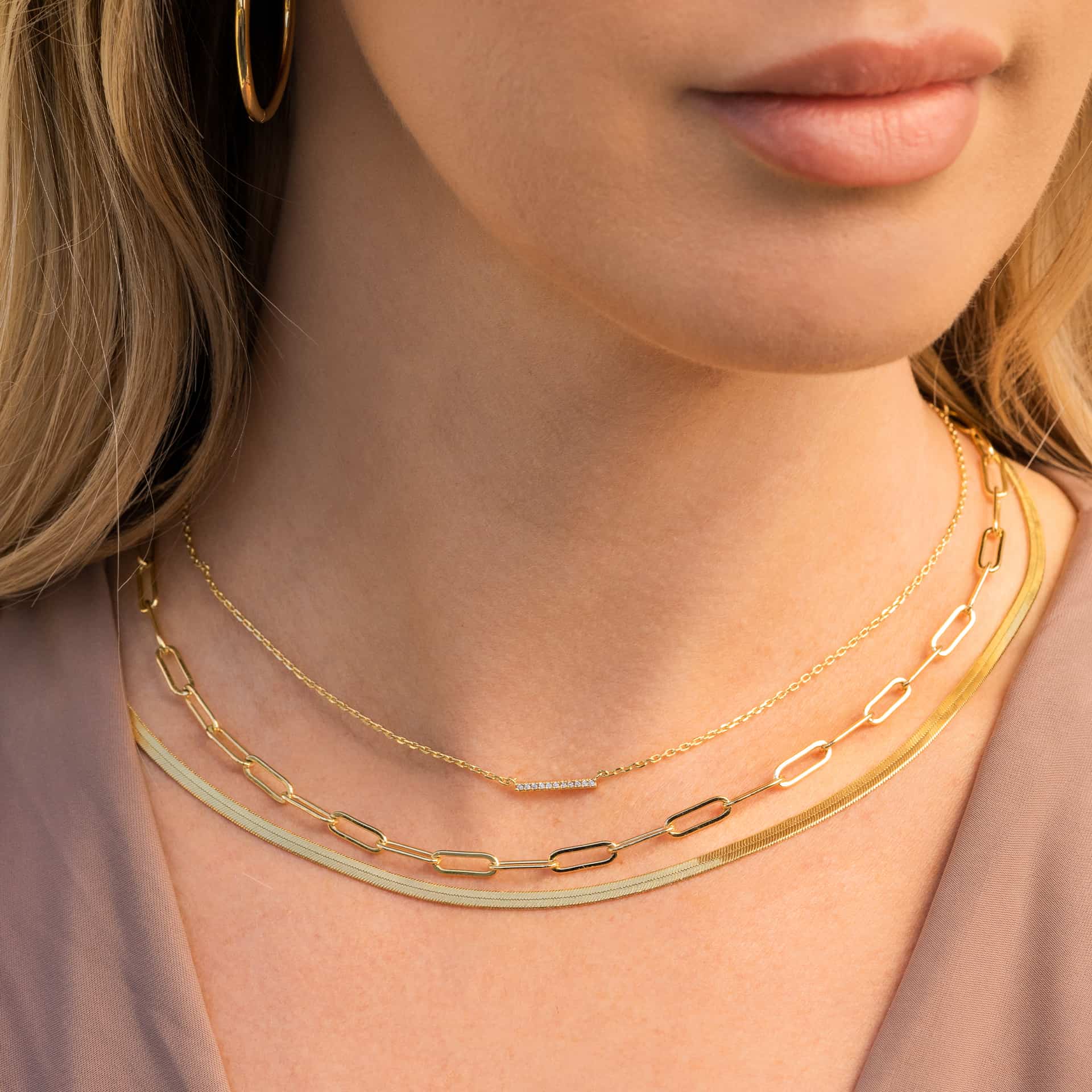 Golden Paperclip Chain
